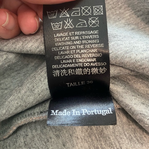 Cop Copine Sumida Neoprene Side Zipper Top Y2K Peach/Gray - Picture 13 of 14